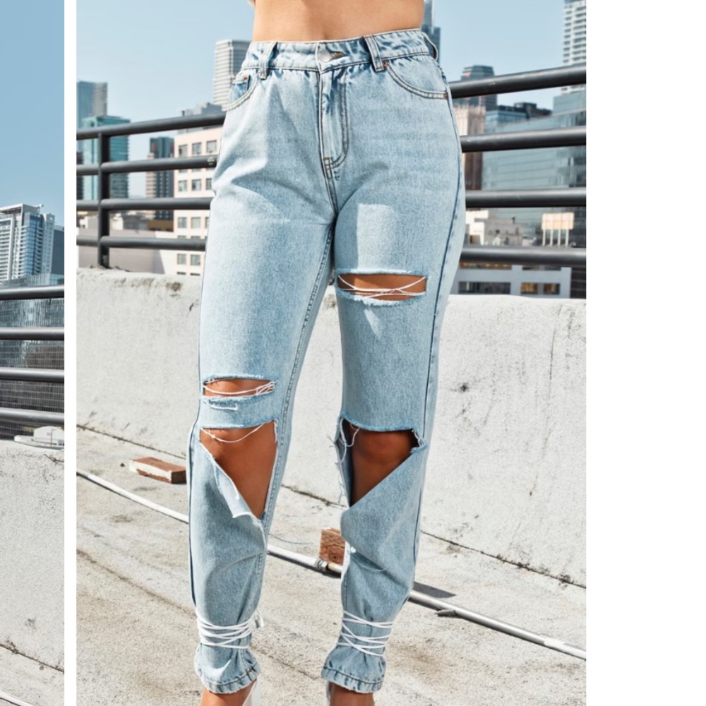 Pretty little thing boot cut jeans